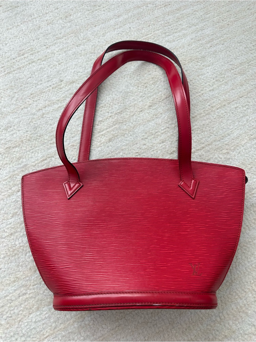 Louis Vuitton Red Epi Leather Tote
